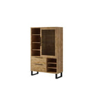 Halle 13 Tall Display Cabinet in Oak Wotan