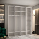 Manhattan I Hinged Door Wardrobe 200cm in White