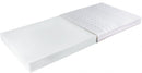 Wooden Single Bed Domi in White With Foam/Bonnell Mattress